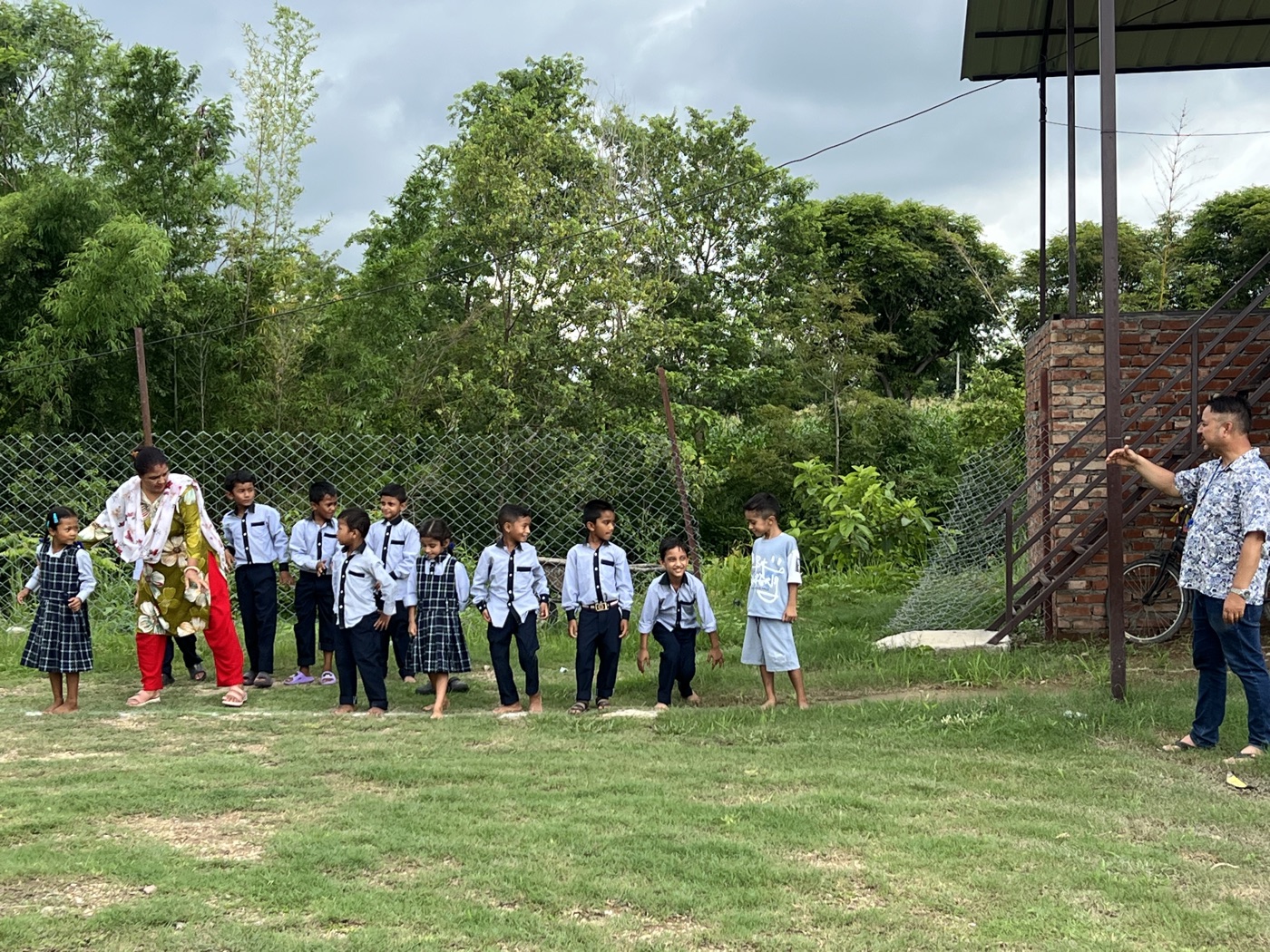 Children at Starting Line of Running Race